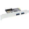 InLine sąsajos plokštė (įskaitant LP), 2x USB 3.0 su SATA maitinimu - PCIe