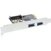 InLine sąsajos plokštė (įskaitant LP), 2x USB 3.0 su SATA maitinimu - PCIe