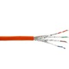 InLine Montavimo kabelis S / FTP, PIMF, 7a Cat.7a, AWG23, 1200MHz, be halogenų, oranžinis, 500I (77500I)
