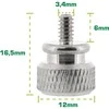 InLine 12 mm korpuso varžtai Sidabrinis 10 vnt (77770)