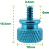 Inline Įleidžiamojo korpuso varžtai 12 mm Mėlyna 10 vnt. (77770B)