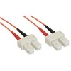InLine Pluoštas Patchcord SC / SC, 50 / 125μm, OM2 10m (83510)