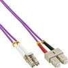 Inline Linijinis šviesolaidinis patchcord LC/SC, 50/125 µm, OM4 2m (88642P)