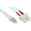 InLine LC / SC Fiber- optinis laidas, 50 / 125μm, OM3 3m (88643O)