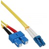InLine šviesolaidinis dvipusis kabelis, LC/SC, 9/125 µm, OS2, 5 m
