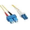 InLine LC / SC Fiber- optinis laidas, 9 / 125μm, OS2, 15m (88656A)