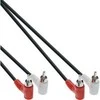Intos InLine 2 x RCA kištukas - 2 x RCA kištukinis kabelis su kampinėmis jungtimis, 1,2 m