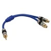 Kabelis InLine Jack 3,5 mm - RCA (Cinch) x2 0,2 m mėlyna (89941P)