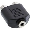 Intos InLine 2 x RCA lizdas - 3,5 mm vidinis adapteris