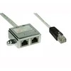 InLine T-Adapteris ISDN Cat.5E RJ45 vyras - 2x RJ45 moteris 15cm (69995I)