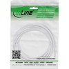 Maitinimo kabelis InLine ® Nuolatinės srovės išplėtimo kabelis, nuolatinės srovės kištukinis lizdas, 5.5x2.1mm, AWG 18, baltas, 5m