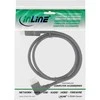 InLine 8K (UHD-2) DisplayPort laidas, kampuotas į kairę, juodas - 3m
