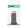 „InLine DisplayPort“ adapteris, „DisplayPort“ kištukas su HDMI lizdu, 4K2K, su garsu, juodas