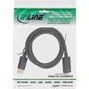 InLine ® „DisplayPort“ į HDMI konverterio laidas, 4K/60Hz, juodas, 7,5 m