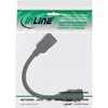AV adapteris InLine ® HDMI Keystone adapteris kabelis 4K / 30Hz, HDMI A moteris / moteris, juoda, 0.2m
