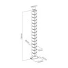 Organizacija InLine ® Kabelio kanalas lankstus, vertikalus stalams, 2 kameros, 0.80 m, juoda