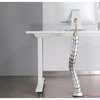 Organizacija InLine ® Kabelio kanalas lankstus, vertikalus stalams, 2 kameros, 0.80 m, sidabro