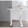 Organizacija InLine ® Kabelio kanalas lankstus, vertikalus stalams, 2 kameros, 0.80 m, balta