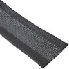 Organizacija InLine ® Kabelio apvyniojimas, audinio laikiklis su kabliu ir kilpa, 1m x 25mm skersmens, juoda