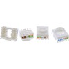 InLine 8vnt. Pakuotė InLine ® Keystone RJ45 Jack, ekranuotas, Cat.6A, juoda