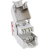 InLine 8vnt. Pakuotė InLine ® Keystone RJ45 Jack, ekranuotas, Cat.6A, raudona
