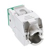 InLine 8vnt. Pakuotė InLine ® Keystone RJ45 Jack, ekranuotas, Cat.6A, žalia