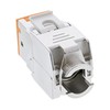 InLine 8vnt. Pakuotė InLine ® Keystone RJ45 Jack, ekranuotas, Cat.6A, oranžinė