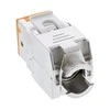 InLine 8vnt. Pakuotė InLine ® Keystone RJ45 Jack, ekranuotas, Cat.6A, oranžinė