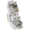InLine 8vnt. Pakuotė InLine ® Keystone RJ45 Jack, ekranuotas, Cat.6A, oranžinė