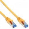 InLine patch kabelis Cat.6A, S/FTP (PiMf), 500MHz, geltonas - 0,5m