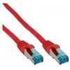 InLine Patch kabelis Cat.6A, S/FTP (PiMf), 500MHz, raudonos spalvos – 0,5m