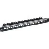 InLine® Patch panelė 24 krypčių, Keystone tuščias skydelis Patch panel, 19", 1U, juodas RAL9005