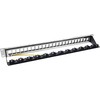InLine® Patch panelė 24 krypčių, Keystone tuščias skydelis Patch panel, 19", 1U, juodas RAL9005