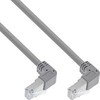 InLine ® Pajungimo kabelis, nukreiptas dviem pusėmis žemyn, S/FTP (PiMf), 6 kat., 250 MHz, PVC, varinis, pilkas, 1,1 m