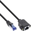 InLine ® Lovaties- in pratęsimo, S / FTP (PiMf), Cat.6A, be halogenų, vario, juoda, 7.5m