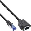 InLine ® Lovaties- in pratęsimo, S / FTP (PiMf), Cat.6A, be halogenų, vario, juoda, 7.5m