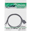InLine ® Lokomotyvo kabelio plėtra, S / FTP (PiMf), 6A kat., be halogenų, varis, juoda, 3m