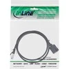 InLine ® Lovaties- in pratęsimo, S / FTP (PiMf), Cat.6A, be halogenų, vario, juoda, 1,5m