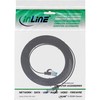 InLine ® Plokščias pleistras kabelis, U / FTP, 6A kat., TPE halogenas, laisvas, juoda, 3m