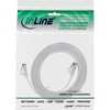 InLine ® Plokščias pleistras kabelis, U / FTP, 6A kat., TPE halogenas nemokamai, balta, 3m