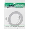 InLine ® Plokščias pleistras kabelis, U / FTP, 6A kat., TPE halogenas nemokamai, balta, 3m
