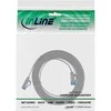 InLine ® Plokščias pleistras kabelis, U / FTP, 6A kat., TPE halogenas be, pilkas, 3m