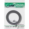 InLine ® Plokščias pleistras kabelis, U / FTP, Cat.8.1, TPE halogenas nemokamai, juoda, 2m