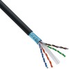 InLine ® Langų kabelis, U / UTP, 6A kat., be halogenų, AWG23, varis, juoda, 40m