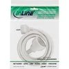 Maitinimo kabelis InLine ® Maitinimo plėtimo kabelio tipas F balta 1,5m
