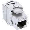 InLine Aukščiausios kokybės RJ45 Keystone Jack 6a užrakto modulis su apsauga nuo dulkių