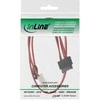 InLine SATA - SATA Slimline + Molex, 0,4m, Raudona (29608)