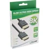 Kabelis InLine ® Slim Ultra didelio greičio HDMI kabelis M / M 8K4K auksas, plakiruotas juodu 0.3m