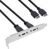 InLine ® Lizdas laikiklis USB Type- C į USB 3.1 priekinio skydelįKey- A vidinis, 0.5m