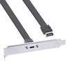 InLine lizdo laikiklis USB Type-C į USB 3.1 priekinį skydelį Key-A vidinis, 0,5 m